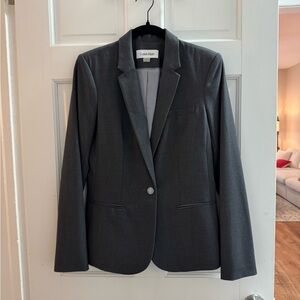Calvin Klein Charcoal Women's Blazer